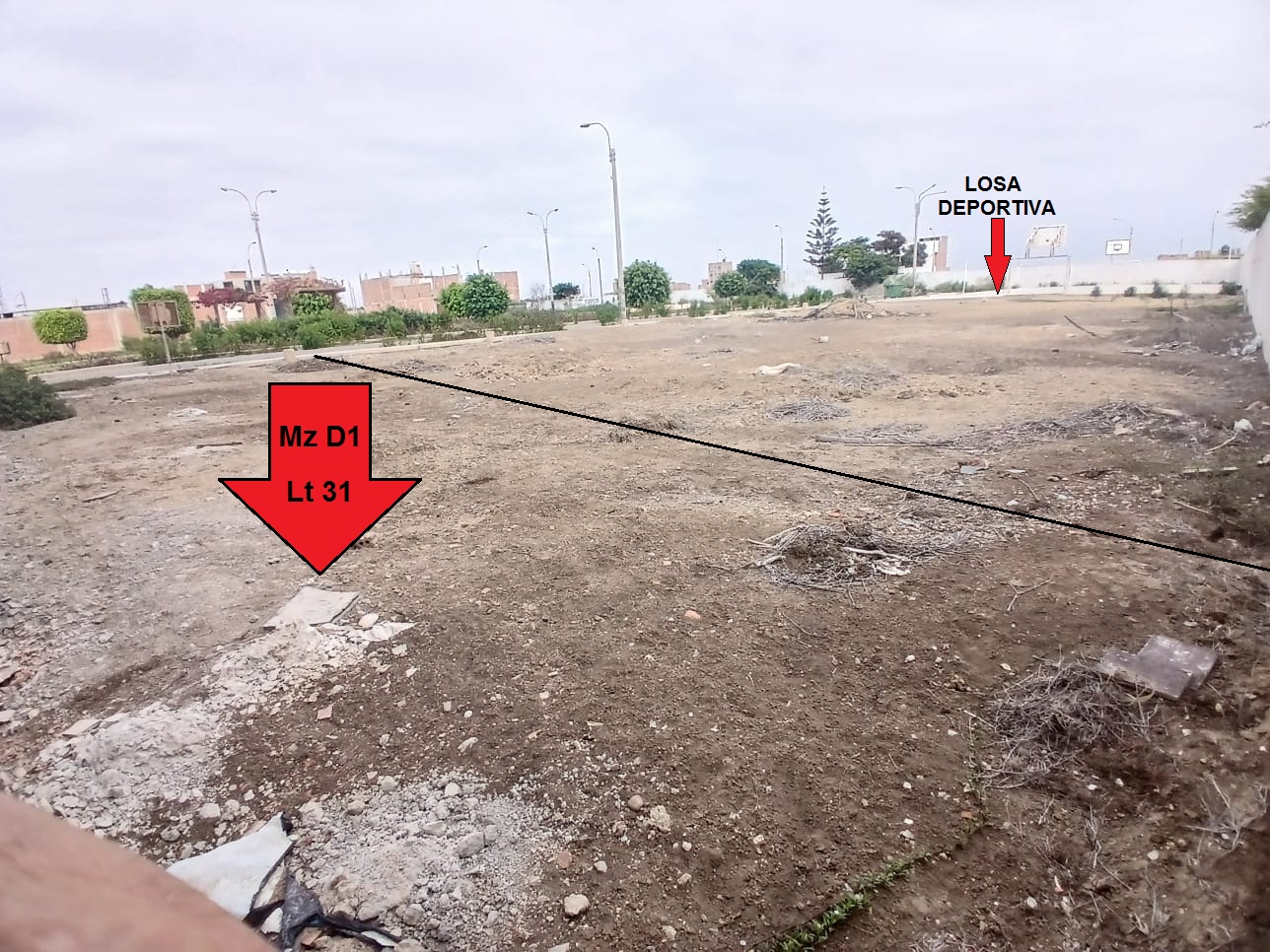 LOTE FRENTE A PARQUE EN CHICLAYO - URB. LOS NOGALES